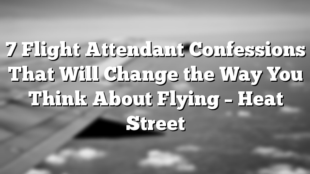 7 Flight Attendant Confessions That Will Change the Way You Think About Flying – Heat Street