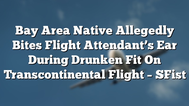 Bay Area Native Allegedly Bites Flight Attendant’s Ear During Drunken Fit On Transcontinental Flight – SFist