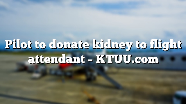 Pilot to donate kidney to flight attendant – KTUU.com